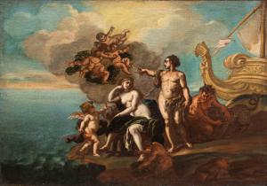 Escola napolitana do século XVII-XVIII, Baco e Ariadne abandonada por Teseu
